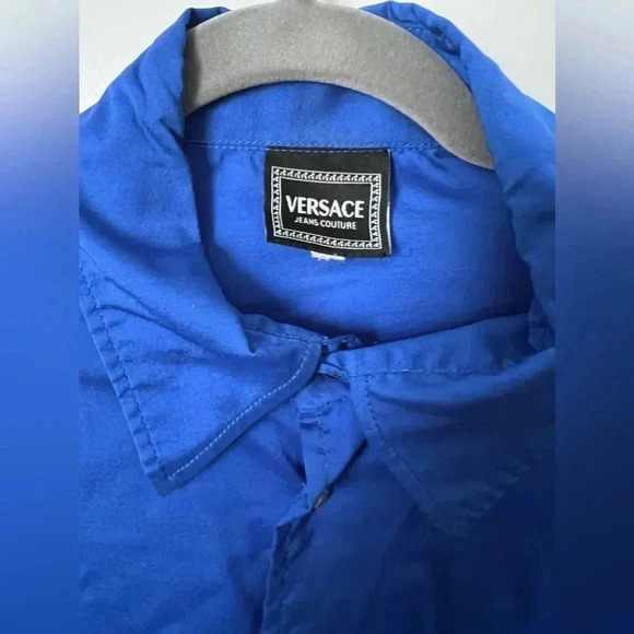 Versace Jeans Couture | Royal Blue Dress Shirt | Size L - Picture 3 of 6